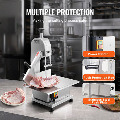 BS-250 - 1800W Stainless Steel Bone Saw with 9.84" Cutting Height