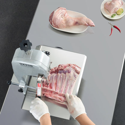 BS-130 - Heavy-Duty Stainless Steel Bone Saw Machine with 4.33" Cutting Thickness