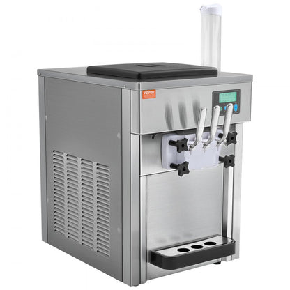 BQL-7220T - High-Capacity Ice Cream Maker, 20L/hr, Dual 4L Hoppers