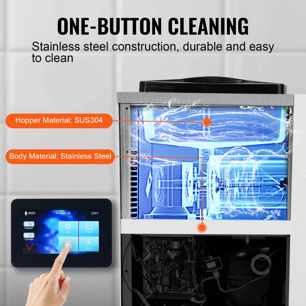 BQL-9200ST - 10L VEVOR Ice Cream Machine with Touchscreen & Rapid Freeze