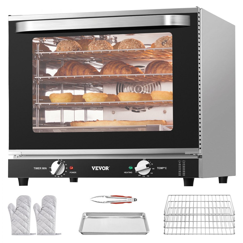 FD-66B - 66L Commercial Toaster Oven, 2800W, Adjustable Timer & Temp
