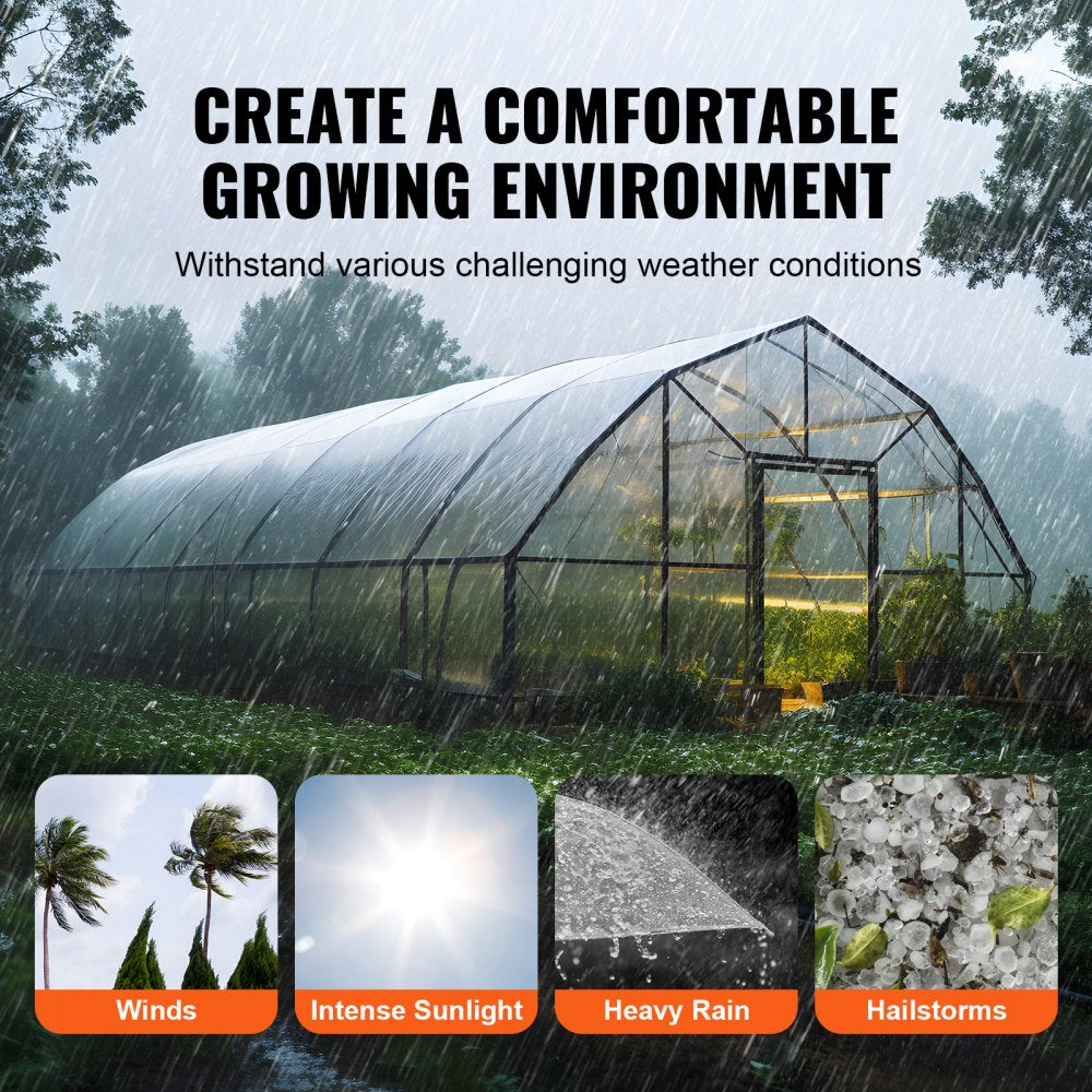 YFSG1250 - Durable 6-Mil Greenhouse Sheeting, 12 x 50 ft Protection