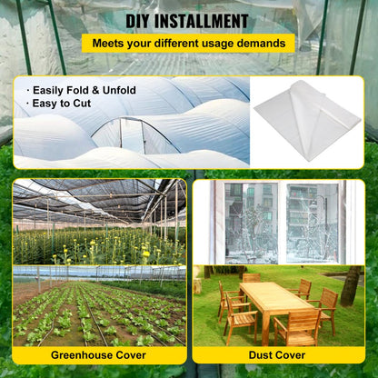 VV-GHF-24100 - 24' x 100' Premium Greenhouse Film with UV Protection