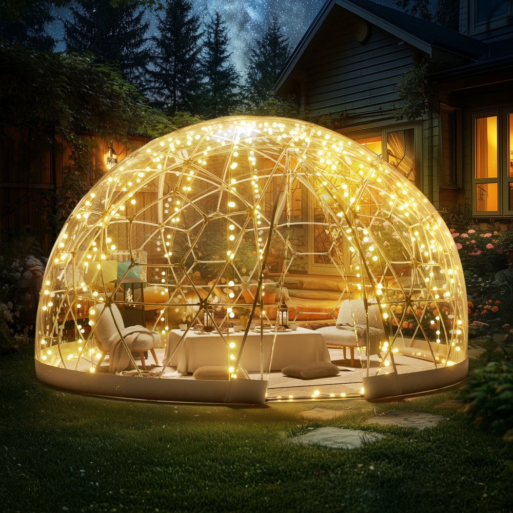 GB-DOME-9.5 - Spacious PVC Bubble Tent with Ventilation Windows and 360° Views