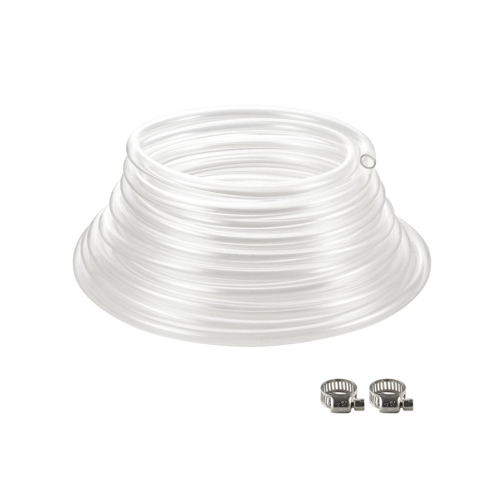 TSC1013050-C - 50FT Flexible Clear PVC Tubing, 3/8" x 1/2", Durable
