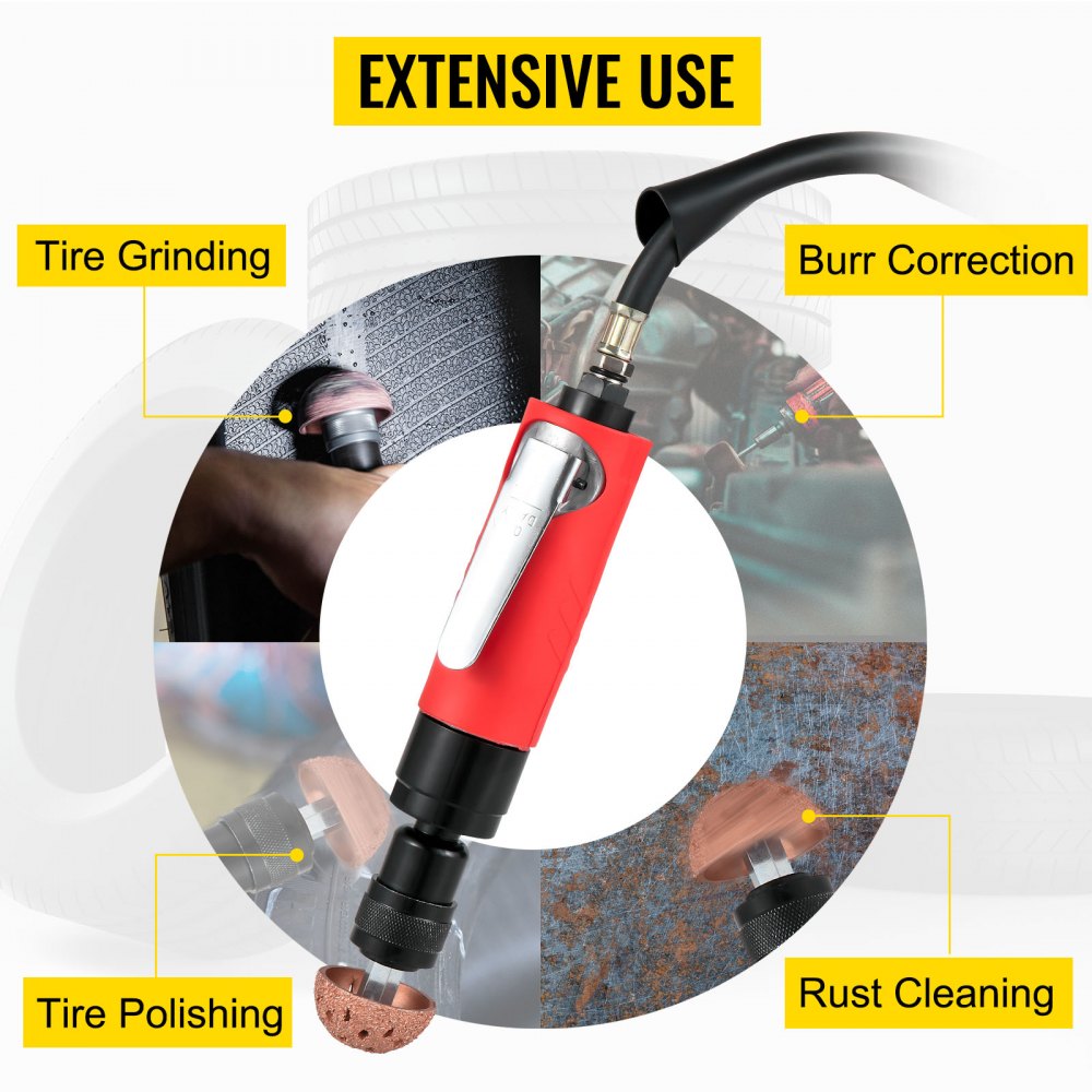 M66E6 - VEVOR Pneumatic Tire Buffer, 2500 RPM Precision Grinding Tool