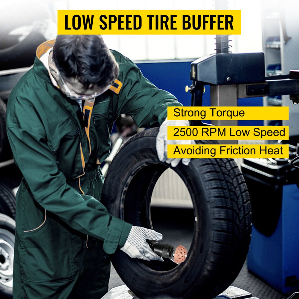 M66E6 - VEVOR Pneumatic Tire Buffer, 2500 RPM Precision Grinding Tool