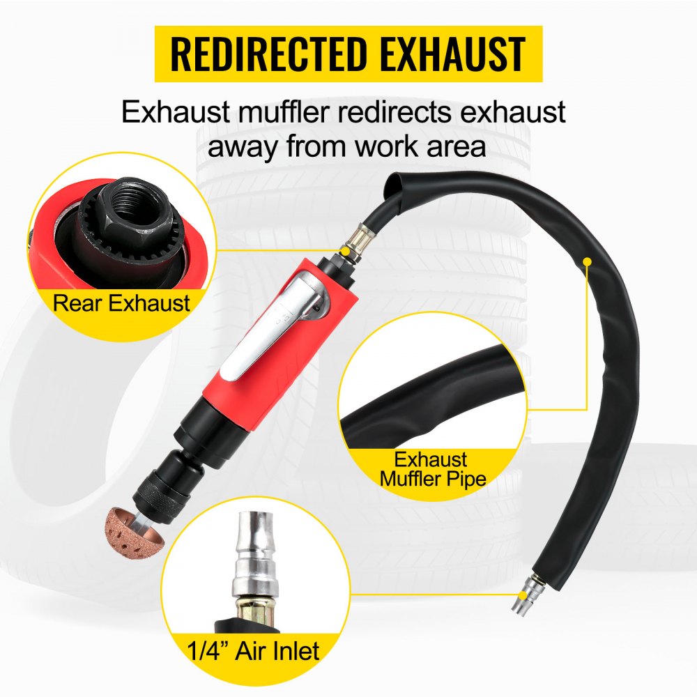 M66E6 - VEVOR Pneumatic Tire Buffer, 2500 RPM Precision Grinding Tool