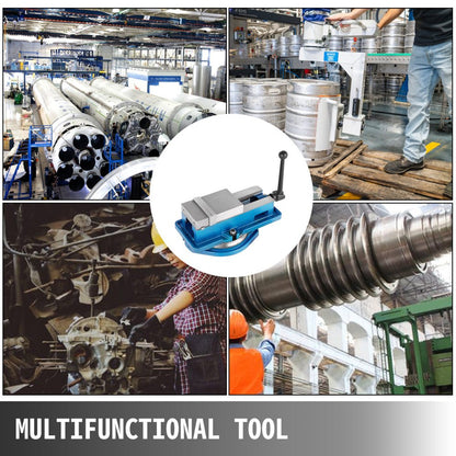 010846716136 - 4-Inch Ductile Iron VEVOR Vise, 3.93in Jaw Width