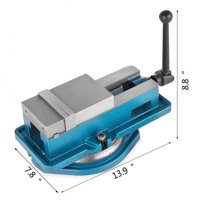 010846716136 - 4-Inch Ductile Iron VEVOR Vise, 3.93in Jaw Width