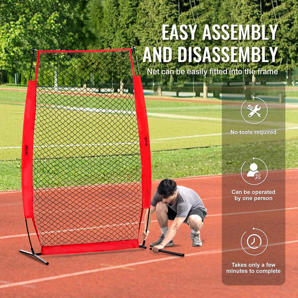 SSPDYBQ001 - Durable 7ft Batting Cage I Screen for Ultimate Safety