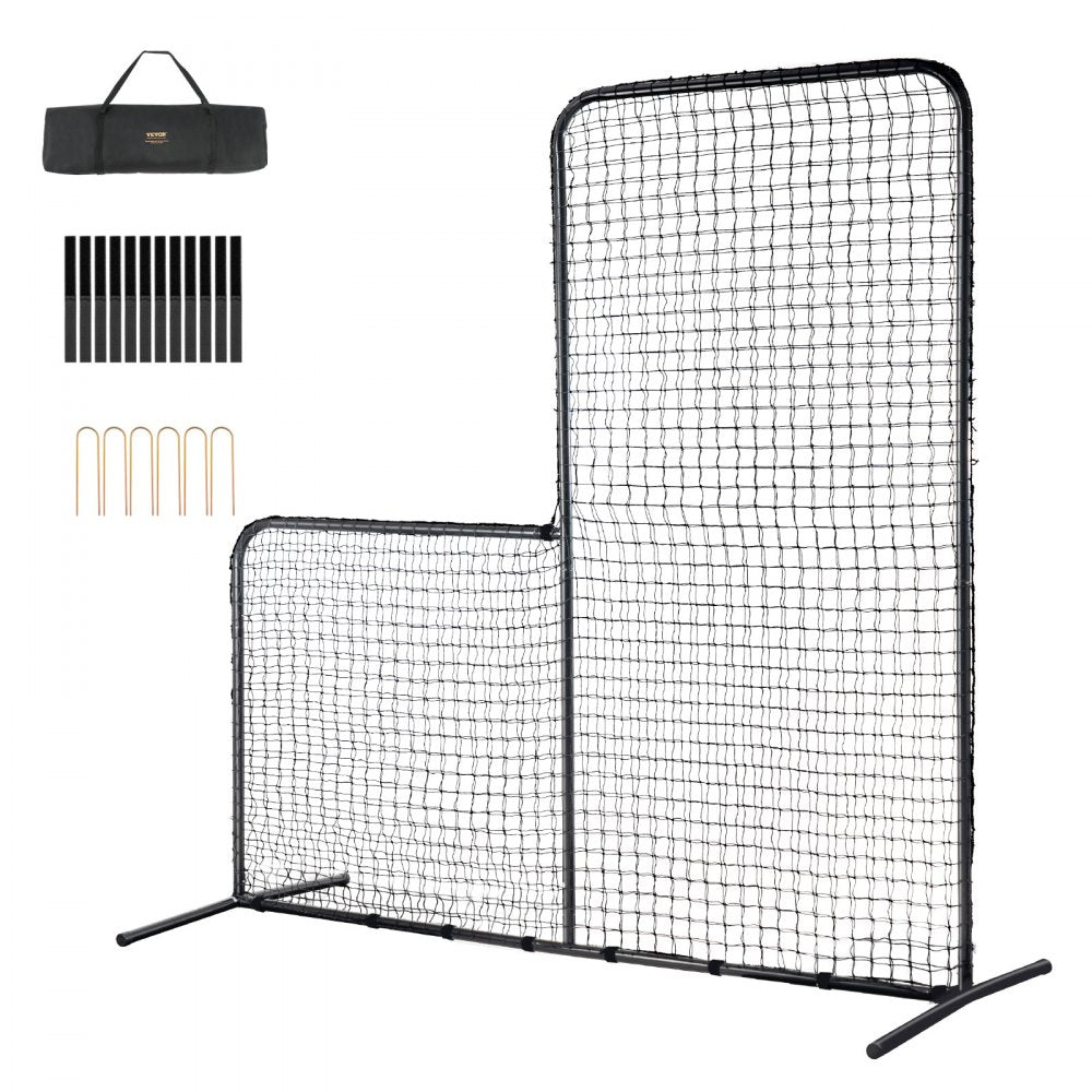 XH-SH-7X7 - 7x7 ft Durable PE L-Screen for Baseball Practice