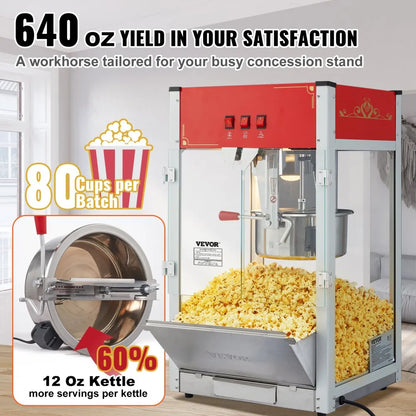 NP16T - Compact 12 oz Popcorn Popper Machine for Home & Events
