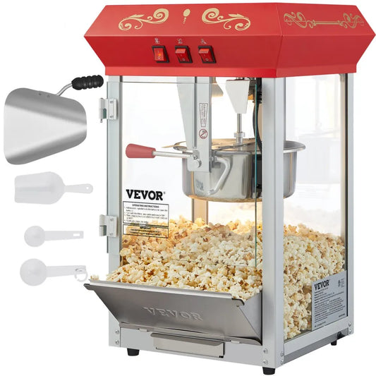NP08001SE - 8oz 850W Popcorn Maker for 48 Cups of Fluffy Snack