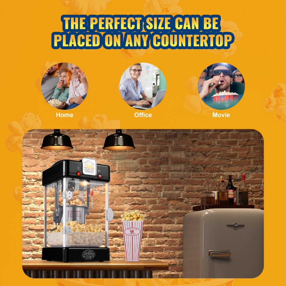 NP08001SE - 2.5 oz LED Popcorn Maker for Movie Nights