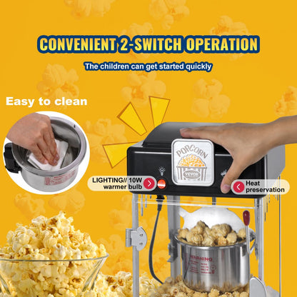NP08001SE - 2.5 oz LED Popcorn Maker for Movie Nights