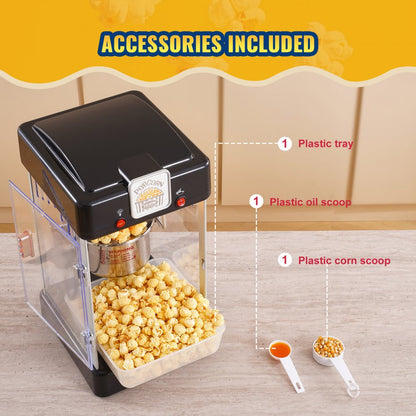 NP08001SE - 2.5 oz LED Popcorn Maker for Movie Nights