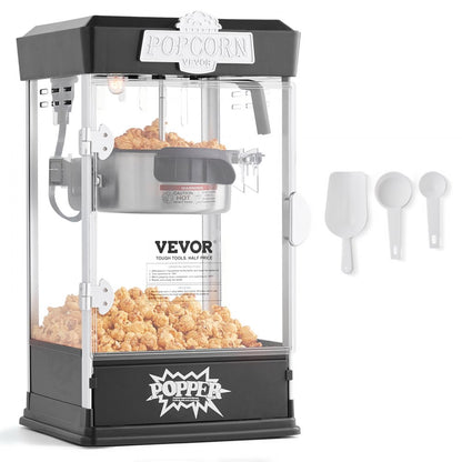 6077 - 4 oz LED Popcorn Popper with Warming Tray for Movie Nights