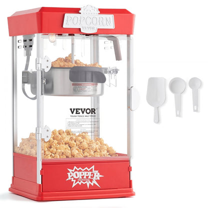 6077 - 4 oz LED Popcorn Popper Machine for Movie Nights