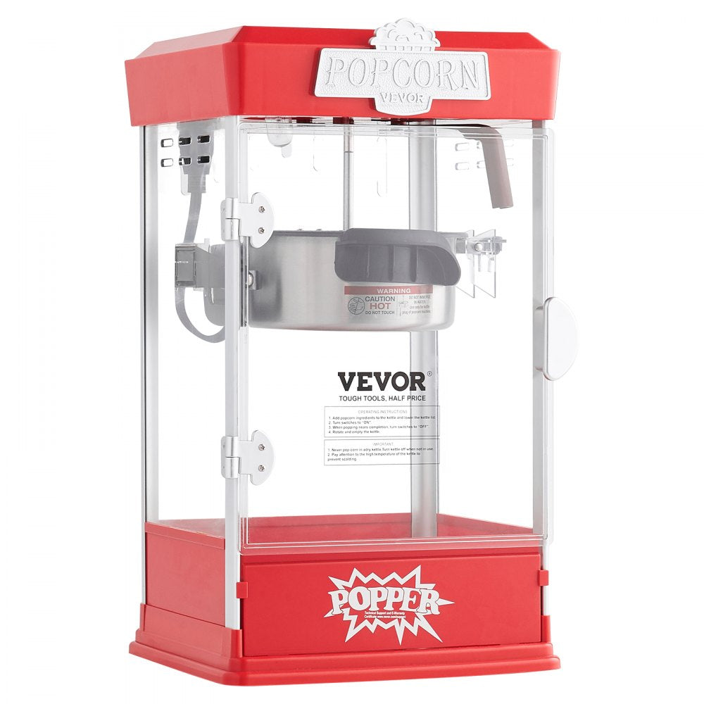 6077 - 4 oz LED Popcorn Popper Machine for Movie Nights