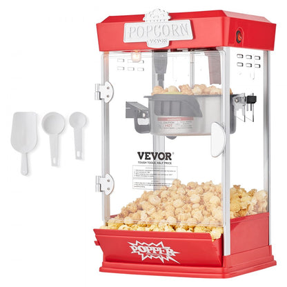 6077 - 4 oz LED Popcorn Popper Machine for Movie Nights