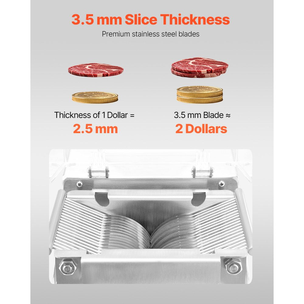 DGQ-32B - 550W Commercial Meat Slicer with Adjustable Thickness