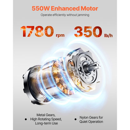 DGQ-32B - 550W Commercial Meat Slicer with Adjustable Thickness