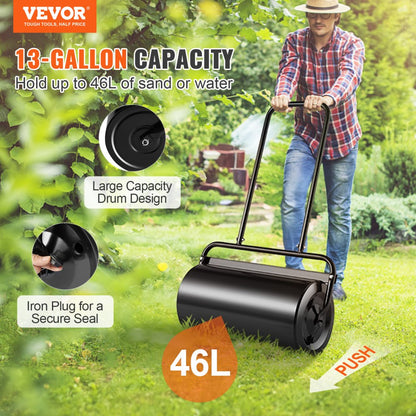 LR48-SYT - 46L VEVOR Lawn Roller, Easy Push Design for Healthy Grass Growth