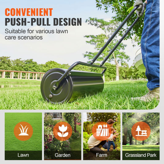 LR63-SYT - 17-Gallon VEVOR Lawn Roller with Ergonomic Handle