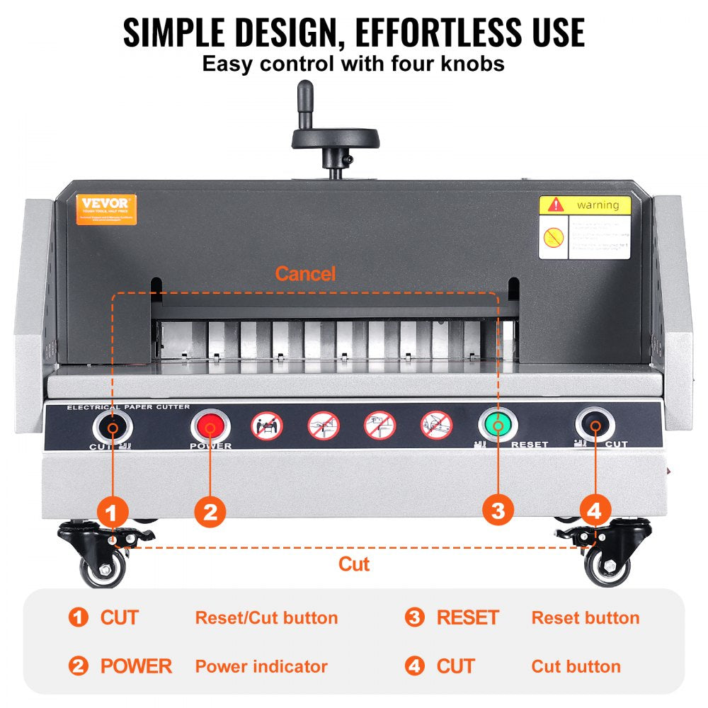 E330D - 13-inch VEVOR Electric Paper Cutter with Safety Features