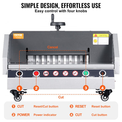 E330D - 13-inch VEVOR Electric Paper Cutter with Safety Features