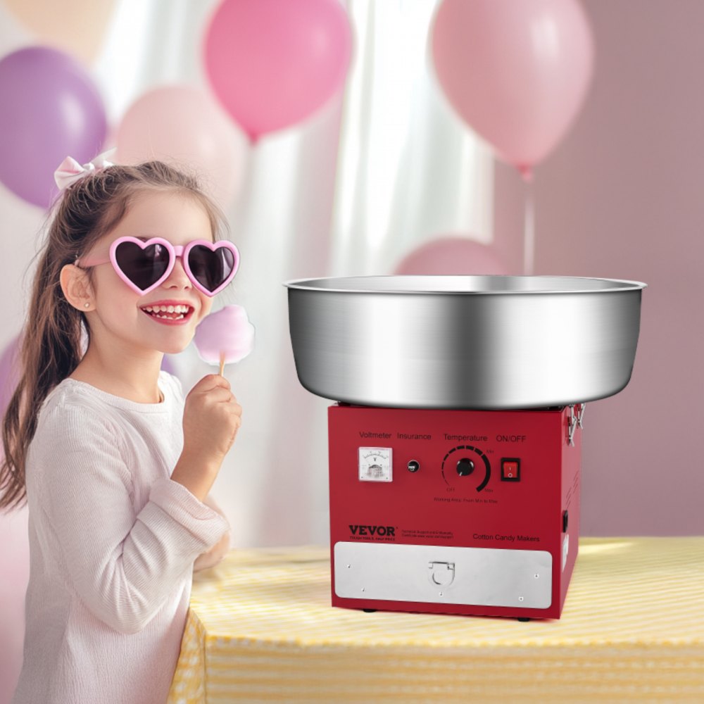 MHTJJPZYO1-S - 1000W Cotton Candy Machine for Events, 6 Cotton Candies/Min