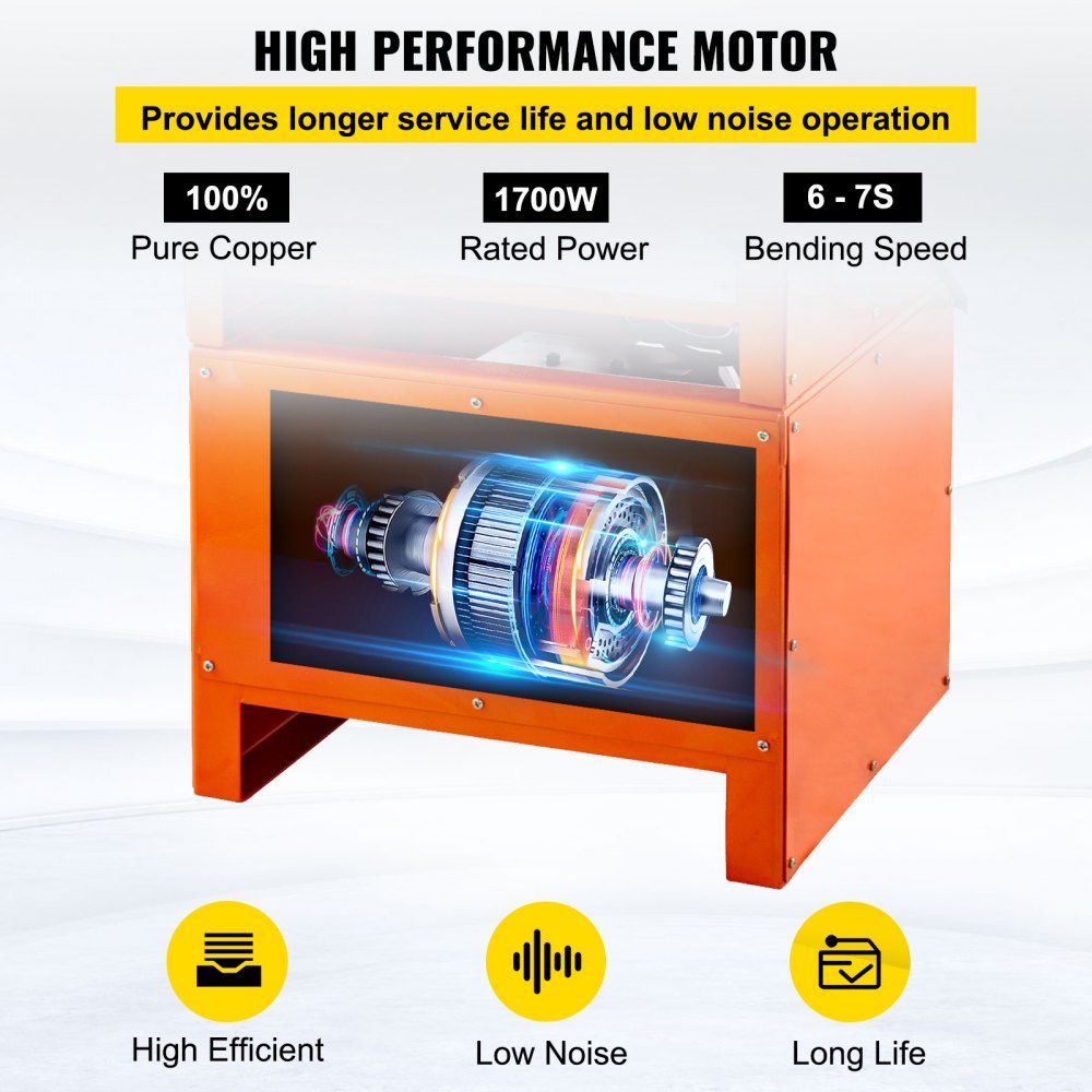 RBC-25 - 1700W Electric Rebar Bender & Cutter for 1" Bending