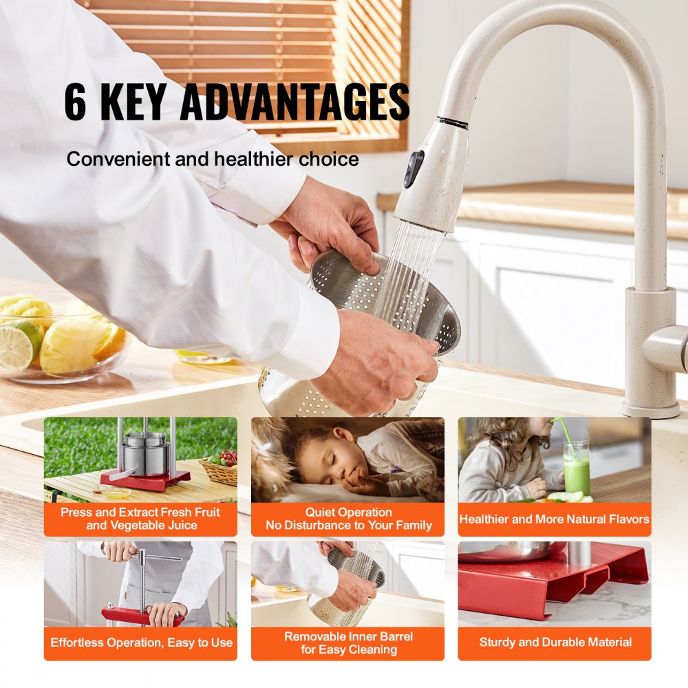 YZQ-2L - Compact Stainless Steel Manual Fruit Wine Press for Home Brewing