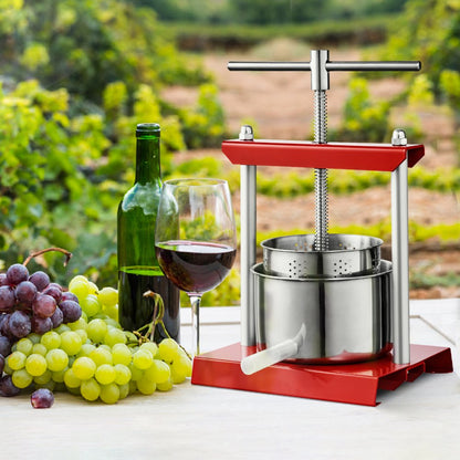 YZQ-3L - Stainless Steel 3L Fruit Wine Press for Juicing & Cider