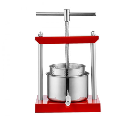YZQ-3L - Stainless Steel 3L Fruit Wine Press for Juicing & Cider