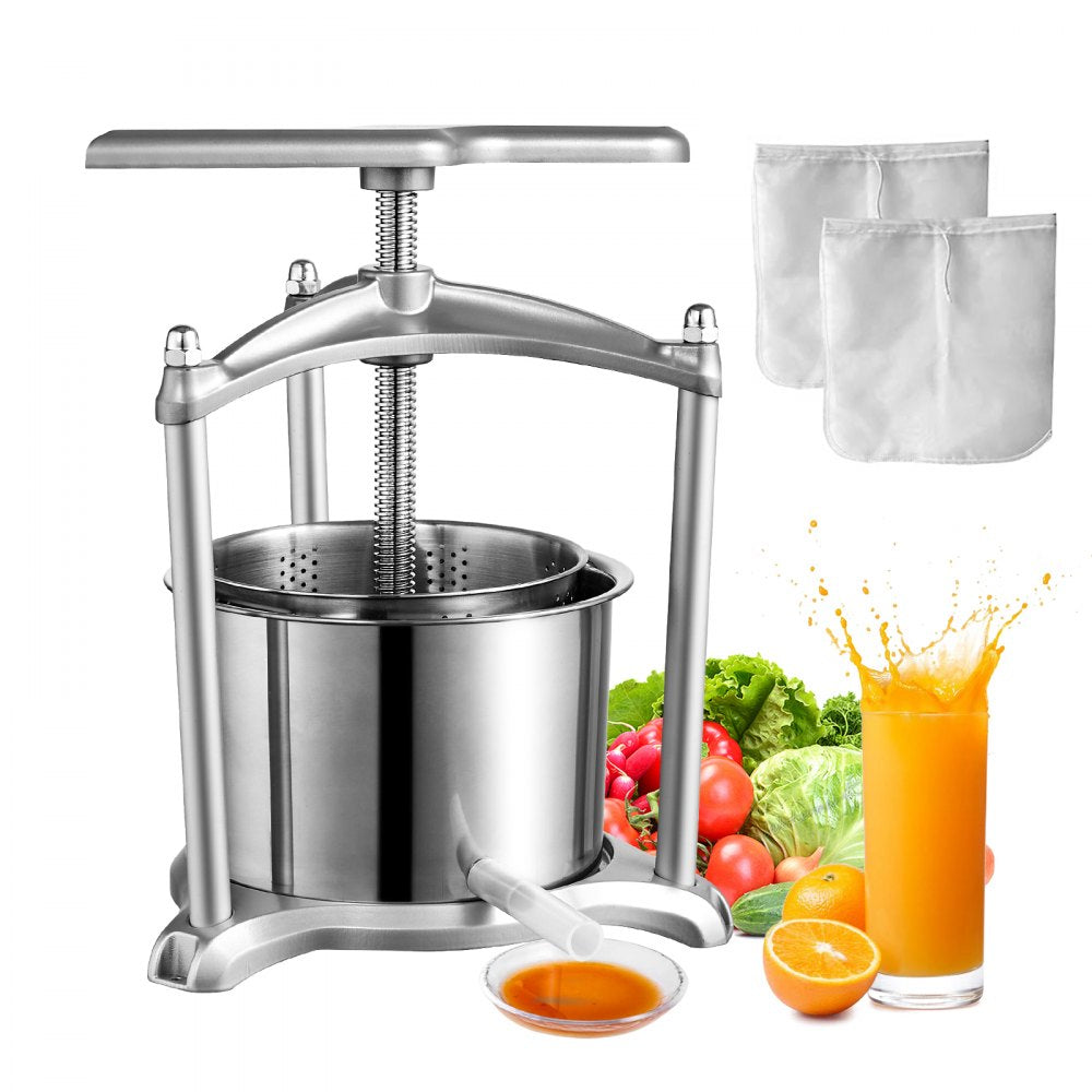 YZQ-6A - Durable Stainless Steel Fruit & Vegetable Wine Press for Easy Juice Extraction