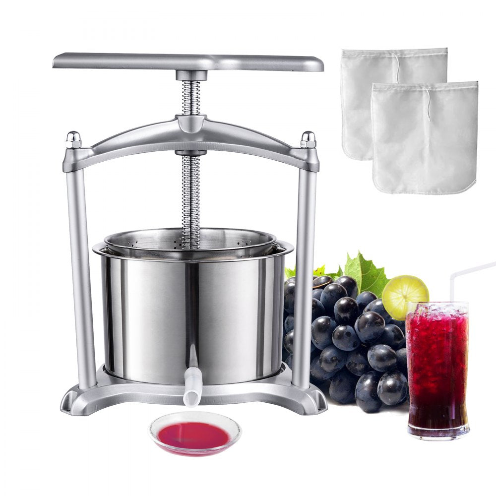 YZQ-6A - Durable Stainless Steel Fruit & Vegetable Wine Press for Easy Juice Extraction