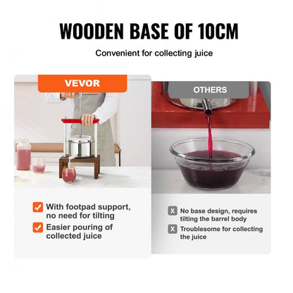 YZQ-2L - Compact 2L Fruit Wine Press for Home Juicing