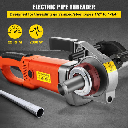 ZIT-KY01-30-50 - 1/2" to 1 1/4" Electric Pipe Threader with Changeable Dies