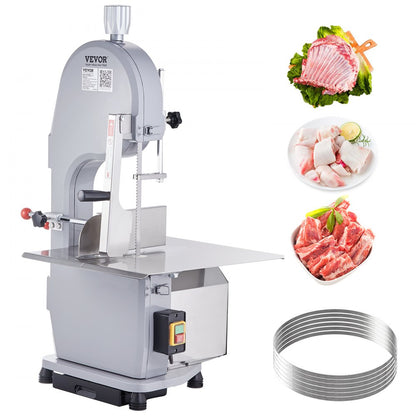 HC-210 - VEVOR 1100W Stainless Steel Meat Bandsaw for Efficient Cutting