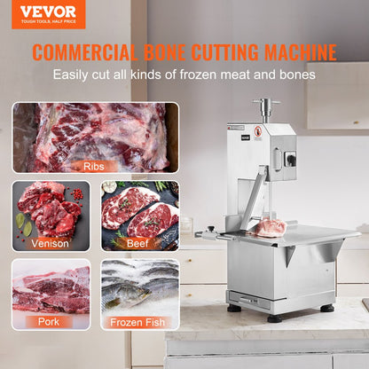 YF-400A - 2200W Stainless Steel Meat Bandsaw for Efficient Cutting