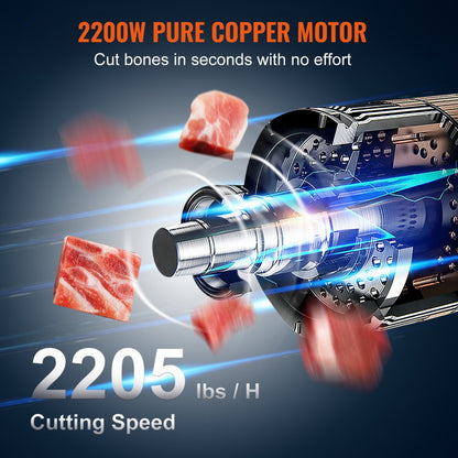 YF-400A - 2200W Stainless Steel Meat Bandsaw for Efficient Cutting