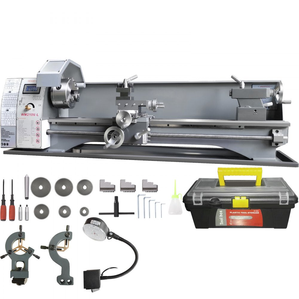 WM210V-L - 8.3'' x 29.5'' Durable Cast Iron Metal Lathe Machine