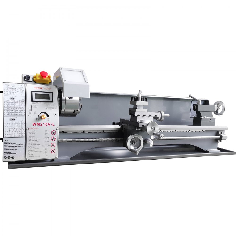 WM210V-L - 8.3'' x 29.5'' Durable Cast Iron Metal Lathe Machine