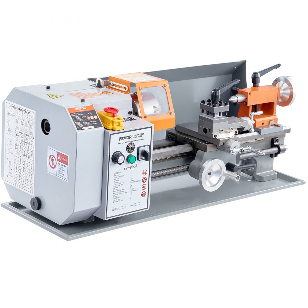 C0618BX350 - Compact Metal Lathe, 7" x 13.78", 500W, 0-2200 RPM