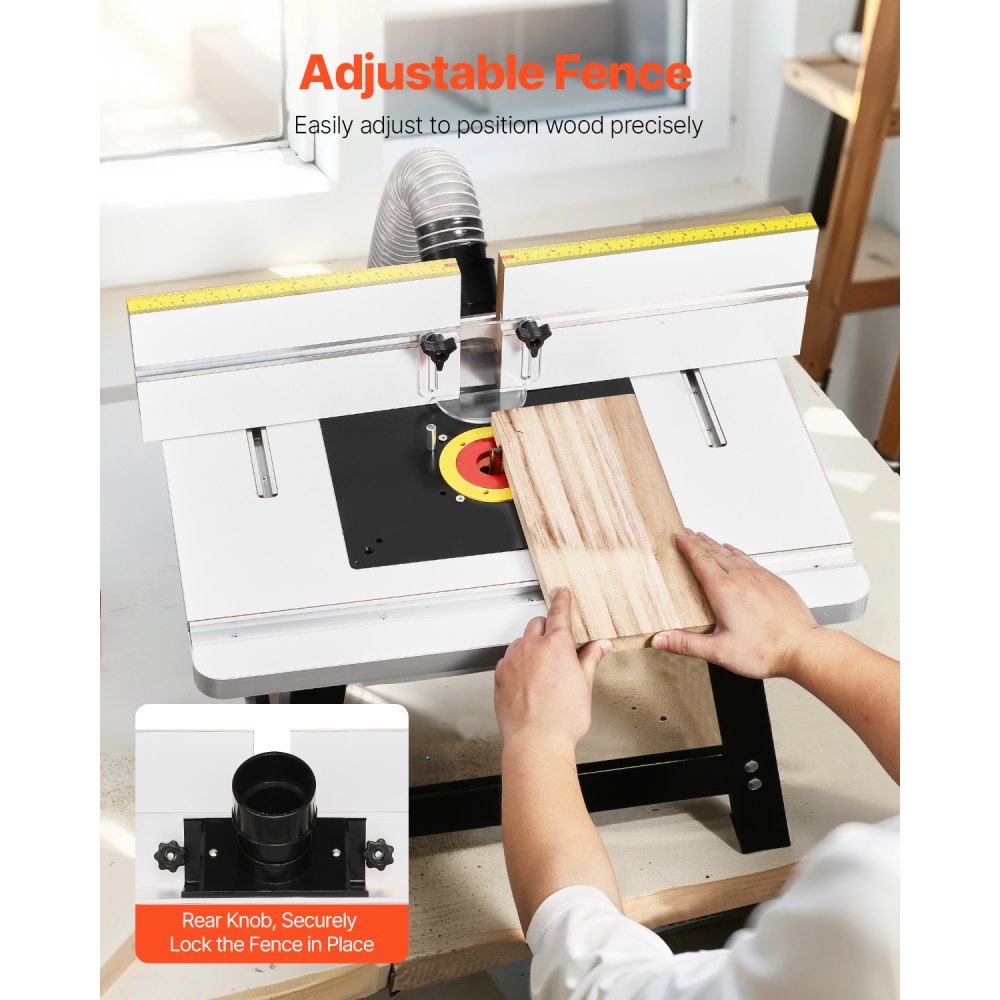 RT017 - Versatile Benchtop Router Table with 24"x15.7" MDF Surface
