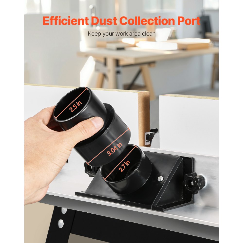 RT017 - Versatile Benchtop Router Table with 24"x15.7" MDF Surface