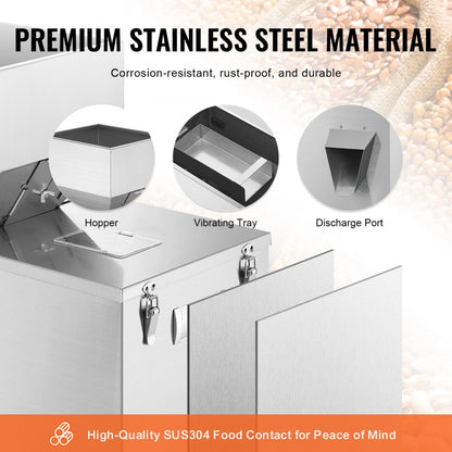 F-500-V1 - VEVOR Precision Powder Filling Machine, 10-500g with Dual Vibration Motor