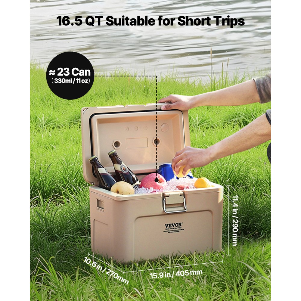 JWK-23005 - 16.5 QT Lightweight Insulated Cooler for Outdoor Adventures